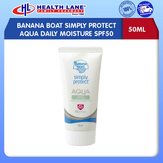 BANANA BOAT SIMPLY PROTECT AQUA HARIAN PELEMBAP SPF50 50ML